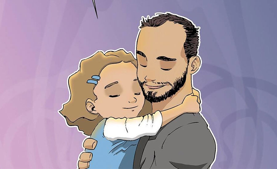 Padre muestra en tiernos dibujos cómo es criar solo a su pequeña hija  (FOTOS) | Aweita La República